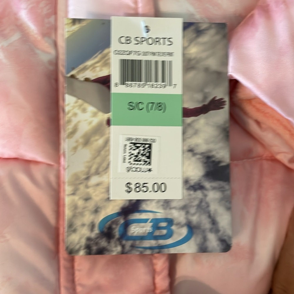 Pink Tie-Dye Puffer Jacket - Picture 5 of 6
